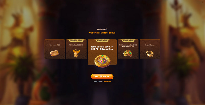 AmunRa casino registrace a login